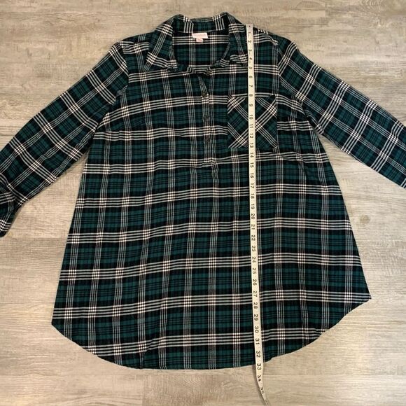 Plaid Long Sleeve Popover Tunic Materni… - Picture 8 of 11